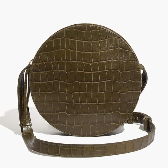 Madewell Handbags - BEAUTIFUL Green Madewell Leather Alligator Bag